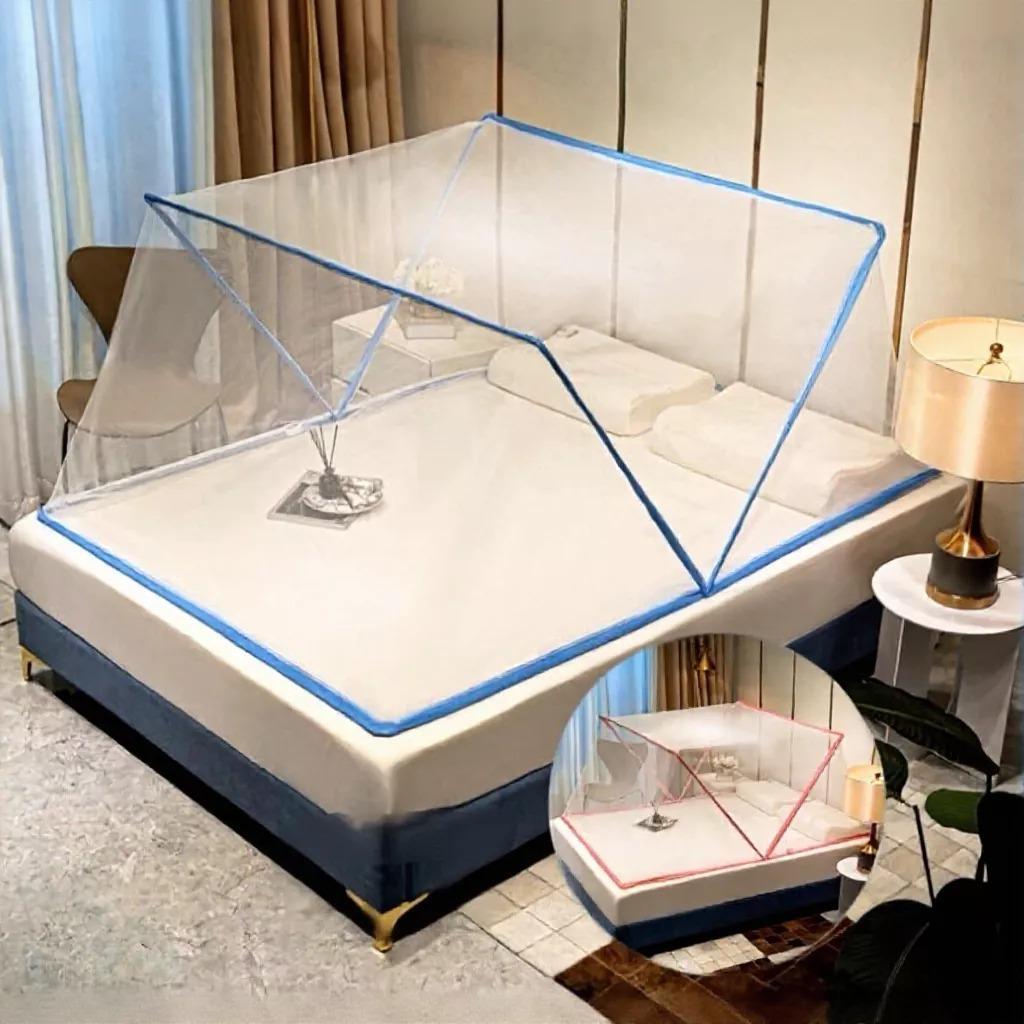 Màn Xếp Thông Minh Gấp Gọn Chống Muỗi Cao Cấp Cho Người Lớn & Trẻ Em, Mùng Ngủ Thông Minh Dễ Lắp
