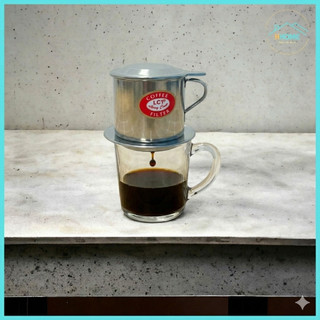 Phin cà phê inox nhiều size lưới gài Long Cam hàng loại I vỏ xanh cho các quán cafe, gia đình