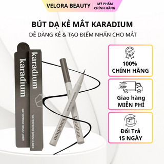 Bút dạ kẻ mắt Karadium Waterproof Brush Liner 0.5mm đường kẻ sắc nét, không lem không trôi