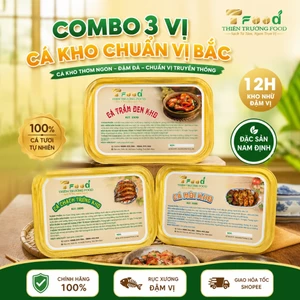 Combo 3 Vị Cá Kho Ăn Liền Thiên Trường Food - Đặc Sản Cá Kho Nam Định Chuẩn Vị Bắc Thơm Ngon