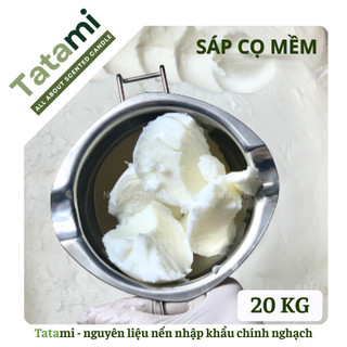[SIÊU RẺ] Sỉ 20KG Sáp Cọ Mềm Làm Nến TATAMI Sáp Thực Vật Cao Cấp Nguyên Liệu Nến Thơm Handmade