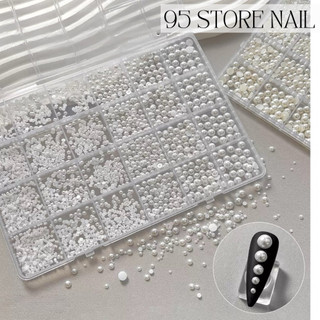 Khay hạt trai nail gắn móng