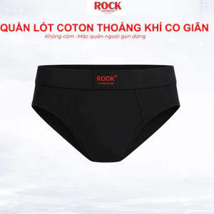 Quần Lót Nam ROCK QA 7513 Trơn Cao Cấp Co Giãn, Quần Sịp Nam Chất Liệu Mềm Mịn, Thoáng Khí