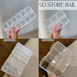 hộp nhựa đựng phụ kiện nhiều ngăn nhỏ - đựng charm , đá nail