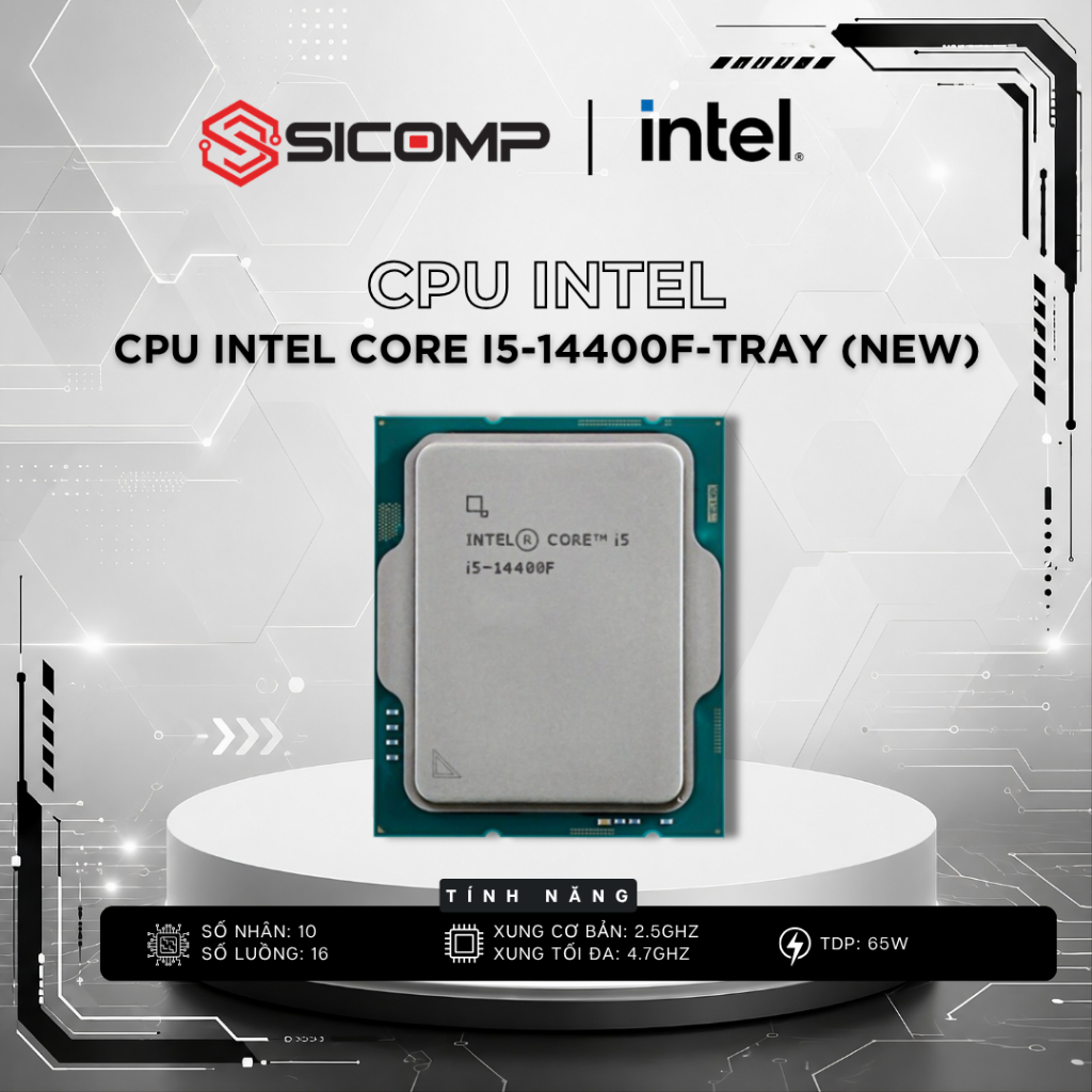 [FULL VAT] CPU Intel Core i5-12400F |  i5-14400F  | 6 Nhân 12 Luồng |  10 Nhân 16 Luồng  BH 3Y | BigBuy360 - bigbuy360.vn