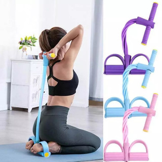 (TX)Dây Tập Bụng,Dây Kéo Đàn Hồi Kháng Lực 6 Ống Cao Su Dây Kéo Tập Gym,Dây Đa Năng Tập Bụng Thể Dục