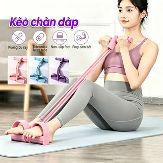 (TX)Dây Tập Bụng,Dây Kéo Đàn Hồi Kháng Lực 6 Ống Cao Su Dây Kéo Tập Gym,Dây Đa Năng Tập Bụng Thể Dục