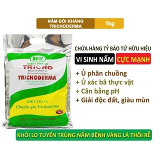 1Kg Nấm Đối Kháng Trichoderma Điền Trang Ủ Phân Hữu Cơ, Ủ Rác, Đậu Tương, Khử Mùi