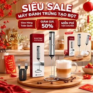Máy Đánh Trứng Youpin Cliton Sữa Tạo Bọt Cà Phê Hoạt Động Điện Cấp Thực Phẩm Có/ Không Có Giá Đỡ