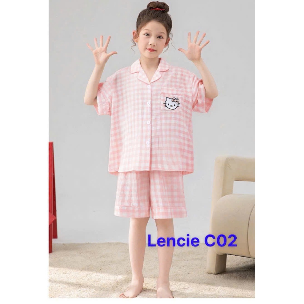 Bộ pijama bé gái chất Cotton mềm mại, thoáng mát, thấm hút mồ hôi tốt, mặc ngủ dễ chịu