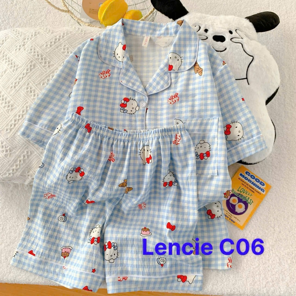 Bộ pijama bé gái chất Cotton mềm mại, thoáng mát, thấm hút mồ hôi tốt, mặc ngủ dễ chịu