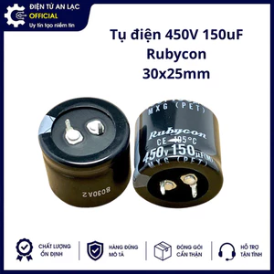 Tụ điện 450V 150uF 450V150uF 30X25MM chính hãng RUBYCON