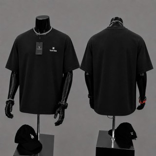 [DEAL MỞ BÁN] Áo Phông Trơn Thêu Logo Tantier Form Unisex Nam Nữ, Chất Cotton 280gsm Cao Cấp Dày Dặn | TANTIER - TA37
