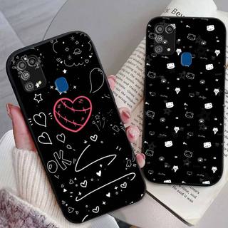 Ốp lưng Samsung M31 / M51 in hình trái tim, dễ thương ,cute siêu đẹp cho nữ