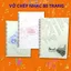 Vở chép nhạc, size a4, 12 khuông nhạc, giấy 100gsm, 40 trang và 80 trang