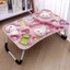 Bàn Học Gấp Gọn Ngồi Bệt 60x40 Có Kê Sách Khay Đựng Ly Tay Cầm Tiện Lợi Cho Học Sinh Sinh Viên Làm Việc