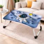 Bàn Học Gấp Gọn Ngồi Bệt 60x40 Có Kê Sách Khay Đựng Ly Tay Cầm Tiện Lợi Cho Học Sinh Sinh Viên Làm Việc