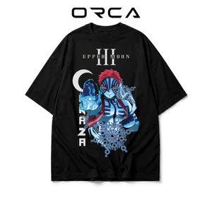 Áo thun Orca in hình Akaza Demon Slayer - Vải Cotton cao cấp - ORCA407