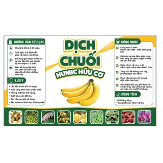Can 5 Lít Chế Phẩm Dịch Chuối Humic Hữu Cơ