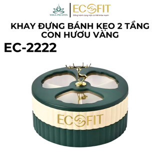 Khay Đựng Bánh Kẹo Tầng Con Hưu Vàng, Điêu Khắc Tinh Tế, Sang Trọng, Hàng Cao Cấp
