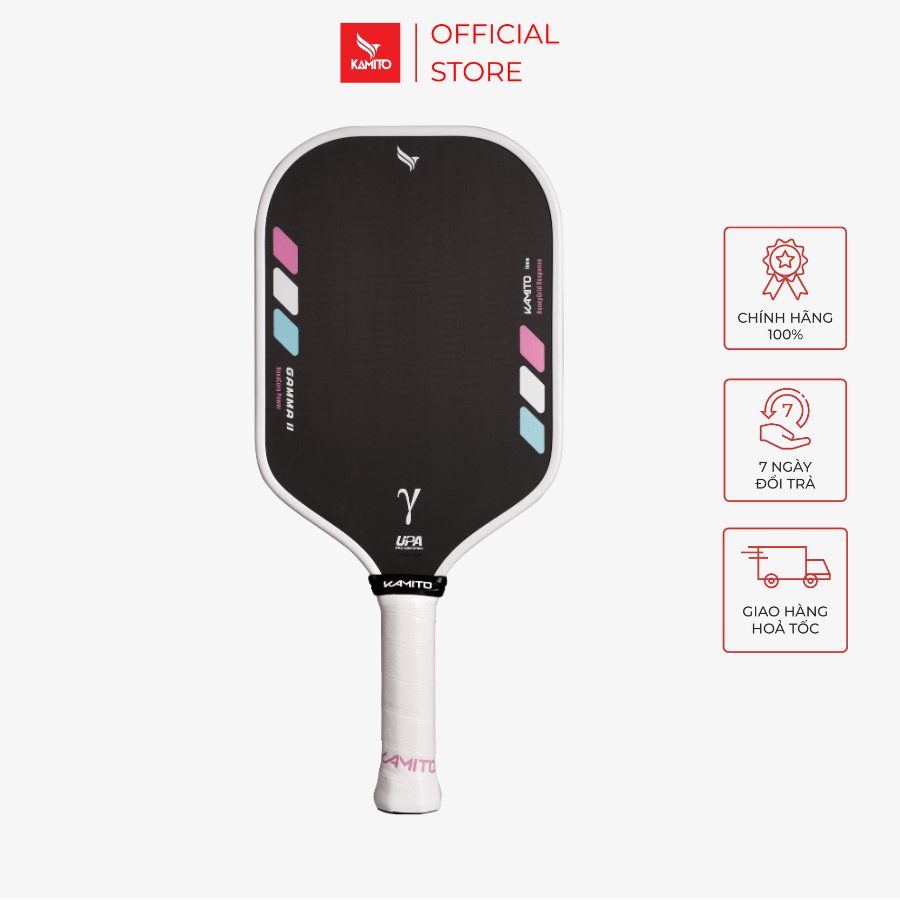 Vợt Pickleball Kamito Gamma II (16mm), Lõi tổ ong PP Honeycomb, cân bằng độ nảy, kiểm soát bóng | BigBuy360 - bigbuy360.vn