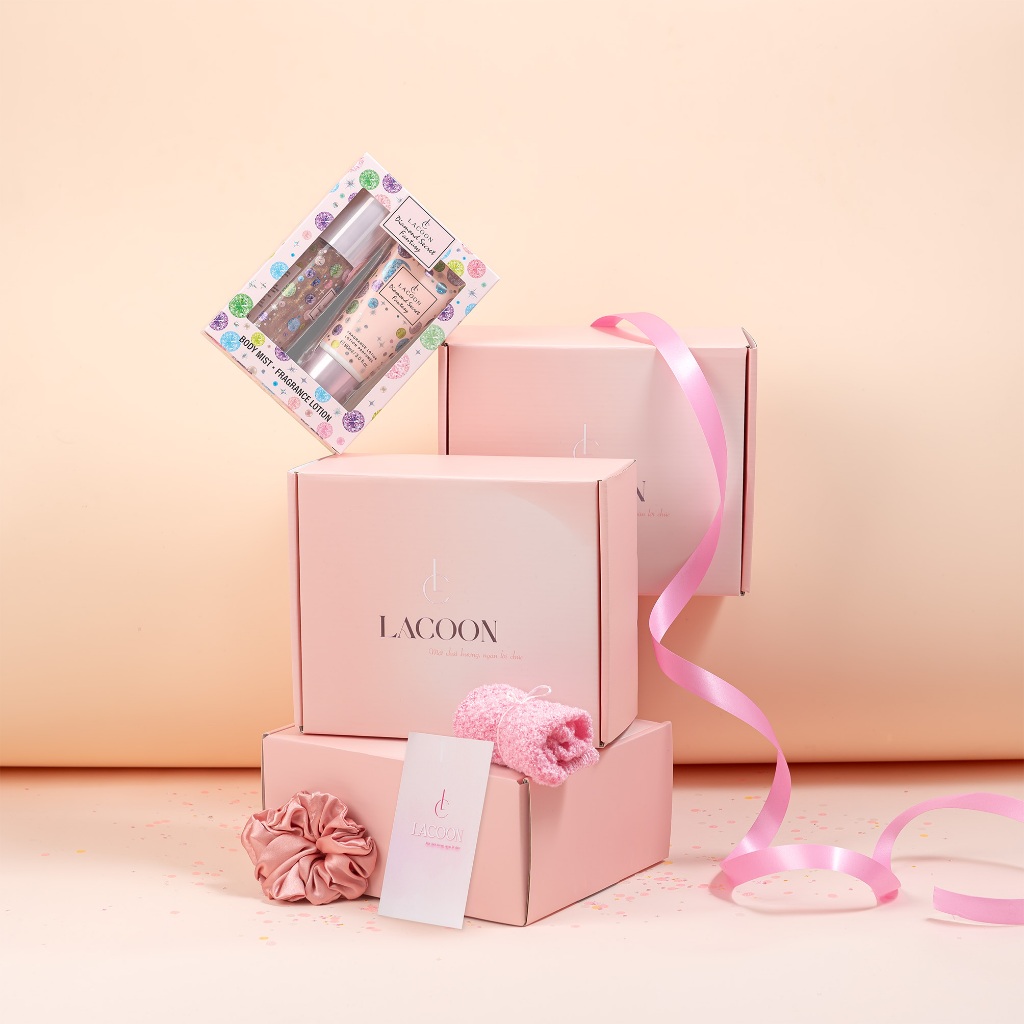 Set Quà Body Mist Lacoon  – Hương Thơm Ngọt Ngào, Quà Tặng Người Yêu, Lưu Hương Lâu