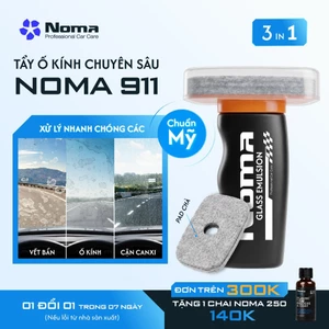 Dung Dịch Tẩy Ố Kính Ô Tô, Loại Bỏ Màng Dầu NOMA 911 – Tẩy Nano vệ sinh kính xe giảm lóa mờ kính
