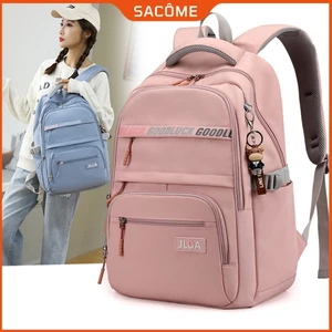 Balo Nam Nữ Đi Học Chống Thấm Nước, Kiểu Dáng Basic Trơn, Phong Cách Hàn Quốc Thời Trang.B4015
