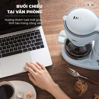 Máy pha trà và cà phê Bear SB-CF06A Chức năng loại bỏ cặn, giữ ấm, chất liệu thủy tinh cao cấp, bền đẹp.