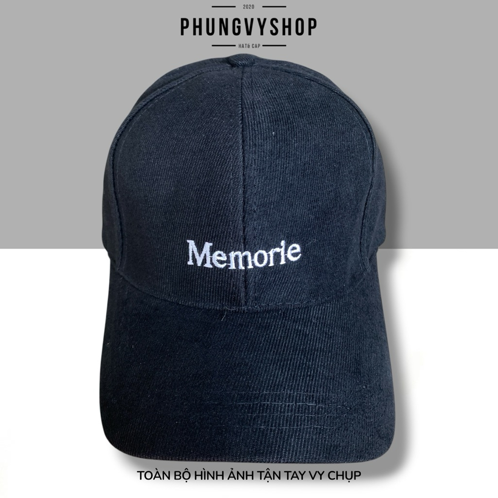 Mũ LƯỠI TRAI unisex NAM NỮ- THÊU MEMORIE - nón kết