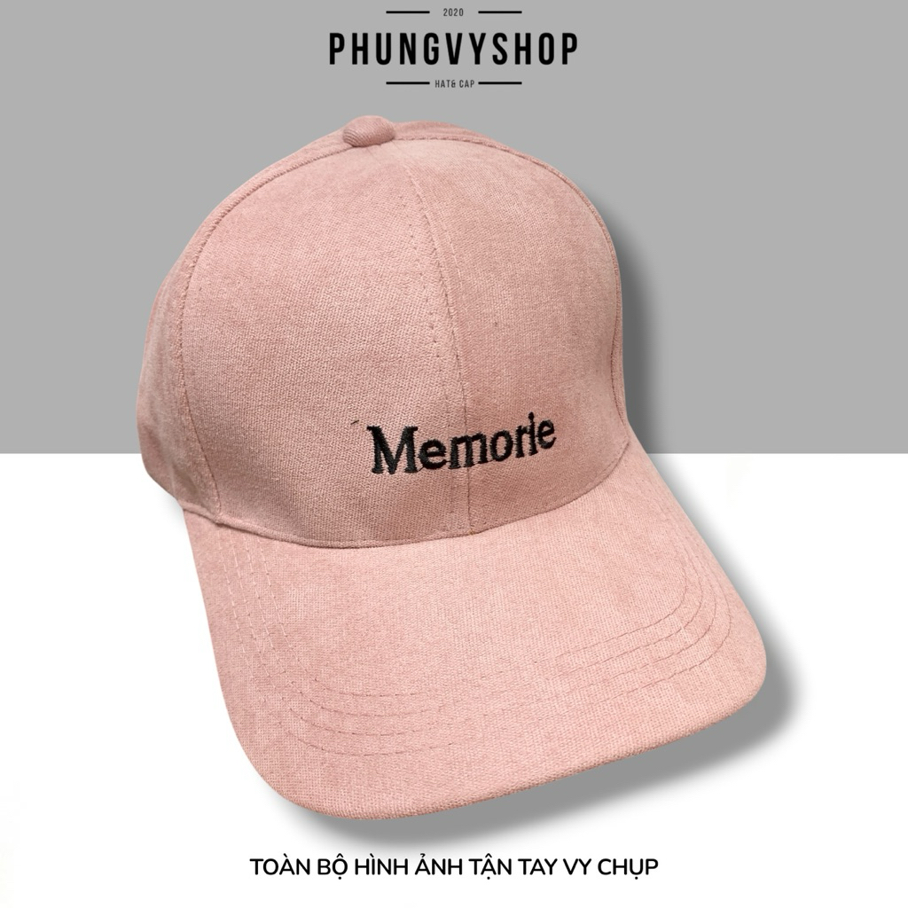 Mũ LƯỠI TRAI unisex NAM NỮ- THÊU MEMORIE - nón kết