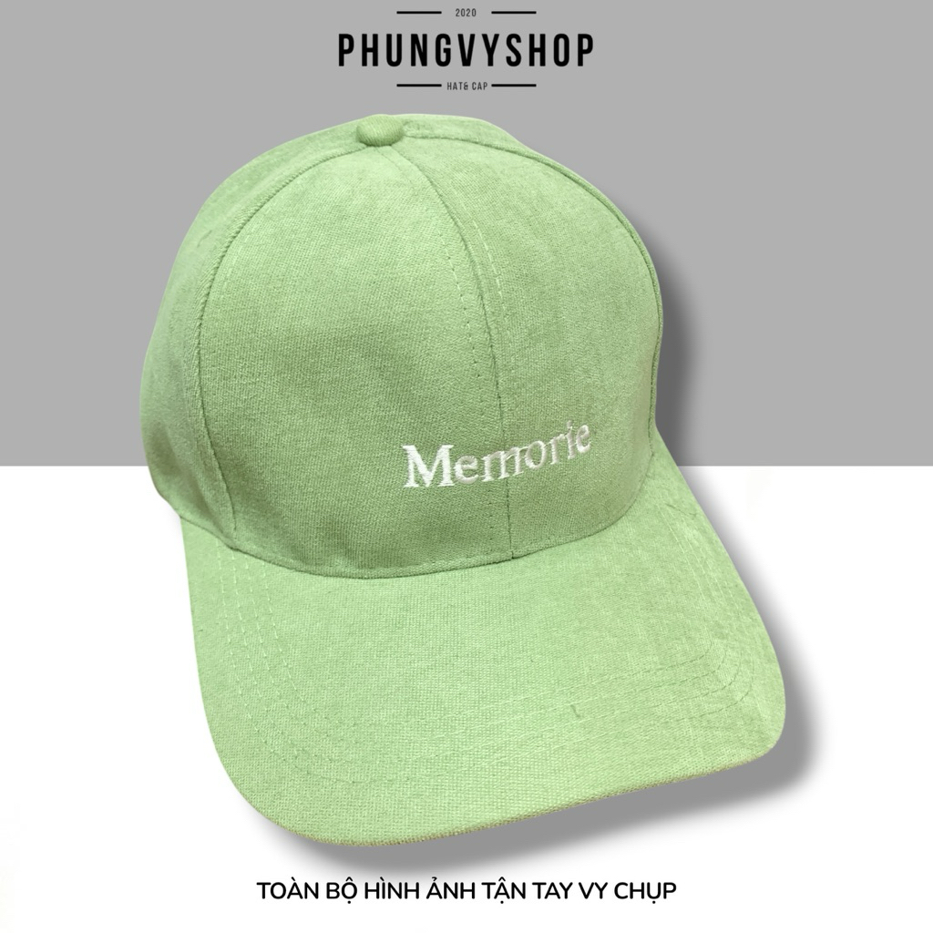 Mũ LƯỠI TRAI unisex NAM NỮ- THÊU MEMORIE - nón kết
