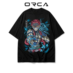 Áo thun Orca in hình Akaza Demon Slayer - Vải Cotton cao cấp - ORCA418