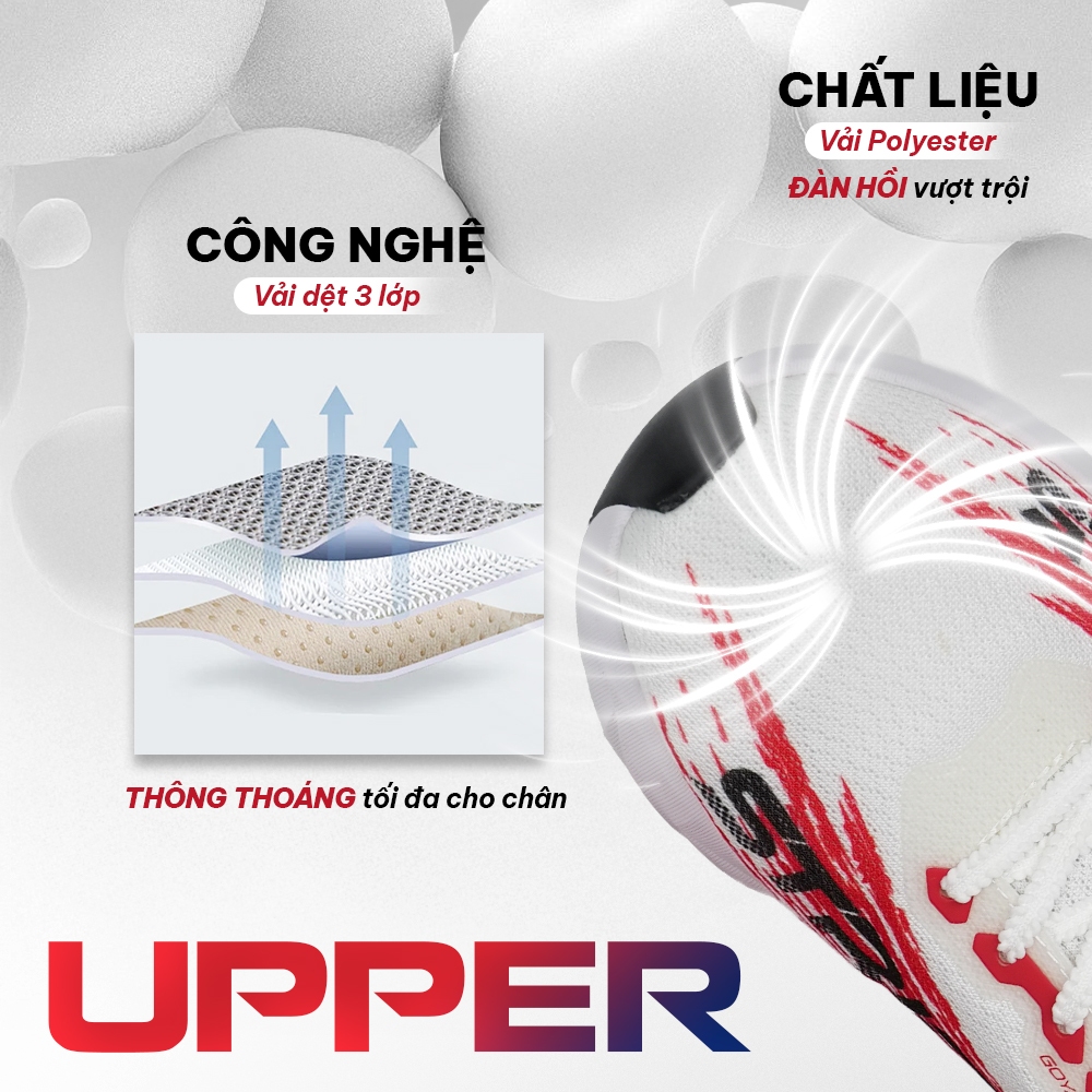 [Bản Nâng Cấp] Giày Thể Thao Chạy Bộ Nam Nữ GOYA STRIDES 3.5 Năm 2026 2- Êm Ái Vượt Trội, Thoáng Khí