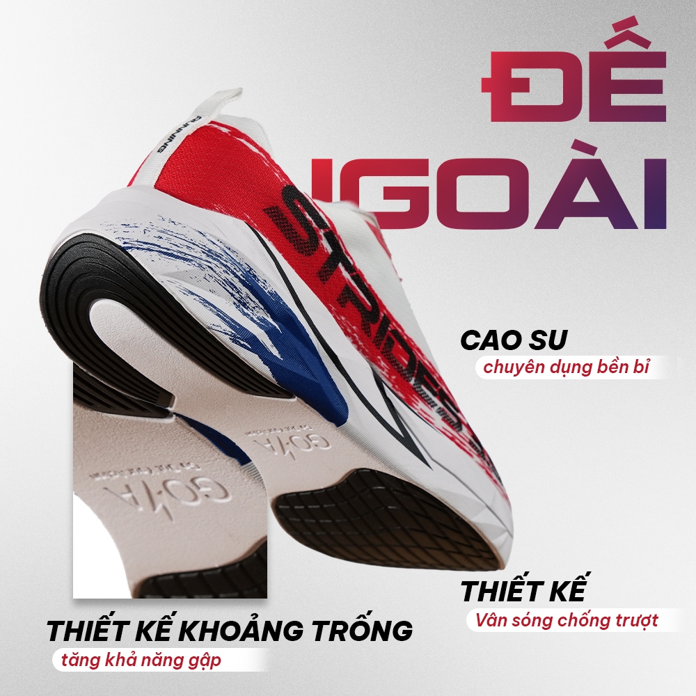 [Bản Nâng Cấp] Giày Thể Thao Chạy Bộ Nam Nữ GOYA STRIDES 3.5 Năm 2026 2- Êm Ái Vượt Trội, Thoáng Khí
