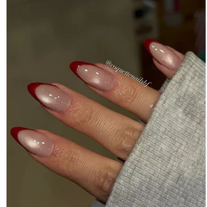 NAIL BOX MẮT MÈO FRECNH ĐẦU MÓNG ĐỎ- BON NAIL MÓNG GIẢ MẮT MÈO