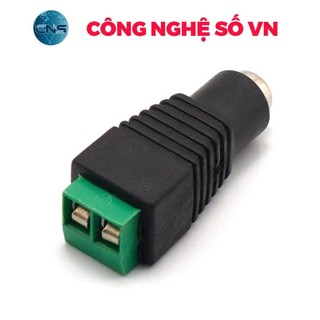 COMBO 5 CÁI Jack Nguồn DC_Vặn Vít Âm/Dương - Cổng Domino 2P - Jack nguồn camera âm - Đuôi cắm adapter âm