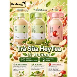 Combo 3 chai trà sữa heytea hót hít 2026