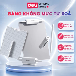 [SVIP] Bảng Viết Tự Xóa Không Mực Deli Có Từ Tính, Bảng Trơn, Ô Ly Kèm Bút Phù Hợp Viết Note, Học Tập