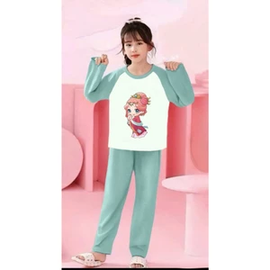 🌸 BỘ ĐỒ BÉ GÁI DÀI TAY – HÌNH CỰC ĐÁNG YÊU 🐱💕 DS798