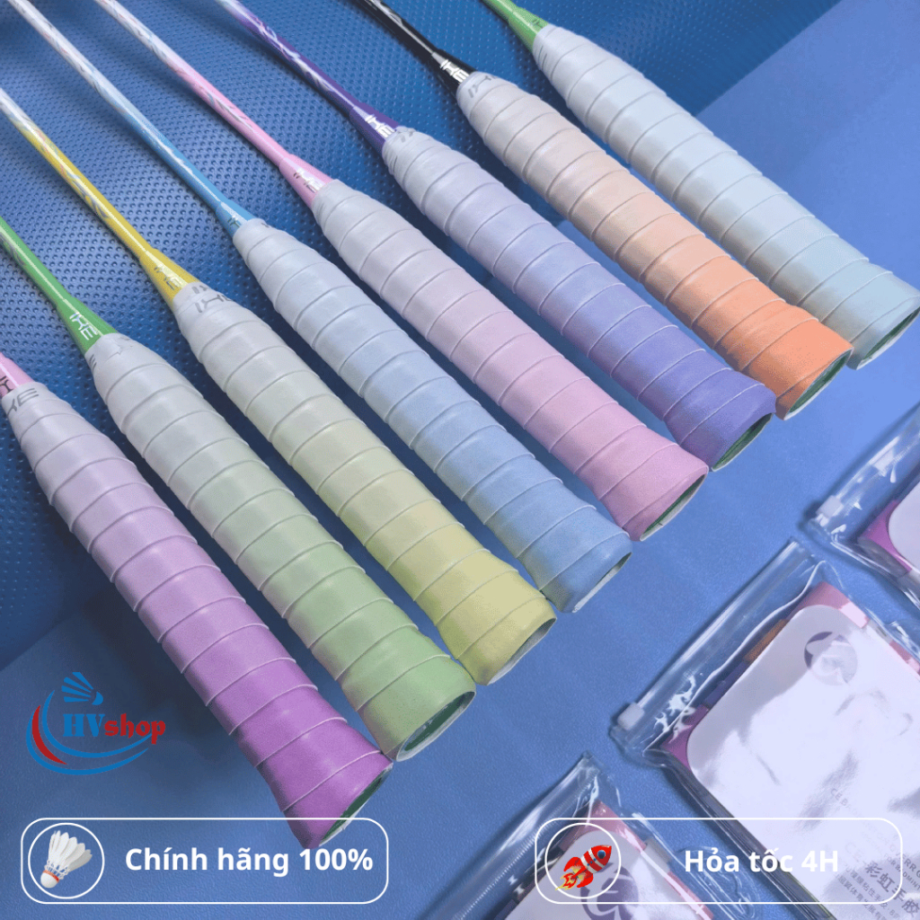 Quấn cán cầu lông IXE chính hãng, có phiên bản màu loang, chất liệu mềm mại, bám tay - HVShop
