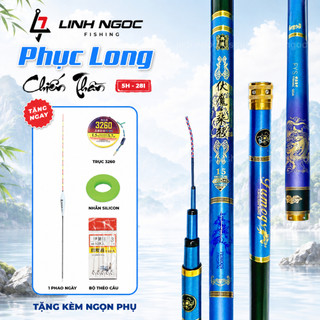 Cần Câu Đài Phục Long Chiến Thần 5H 28i Chuyên Rô Riếc Chép