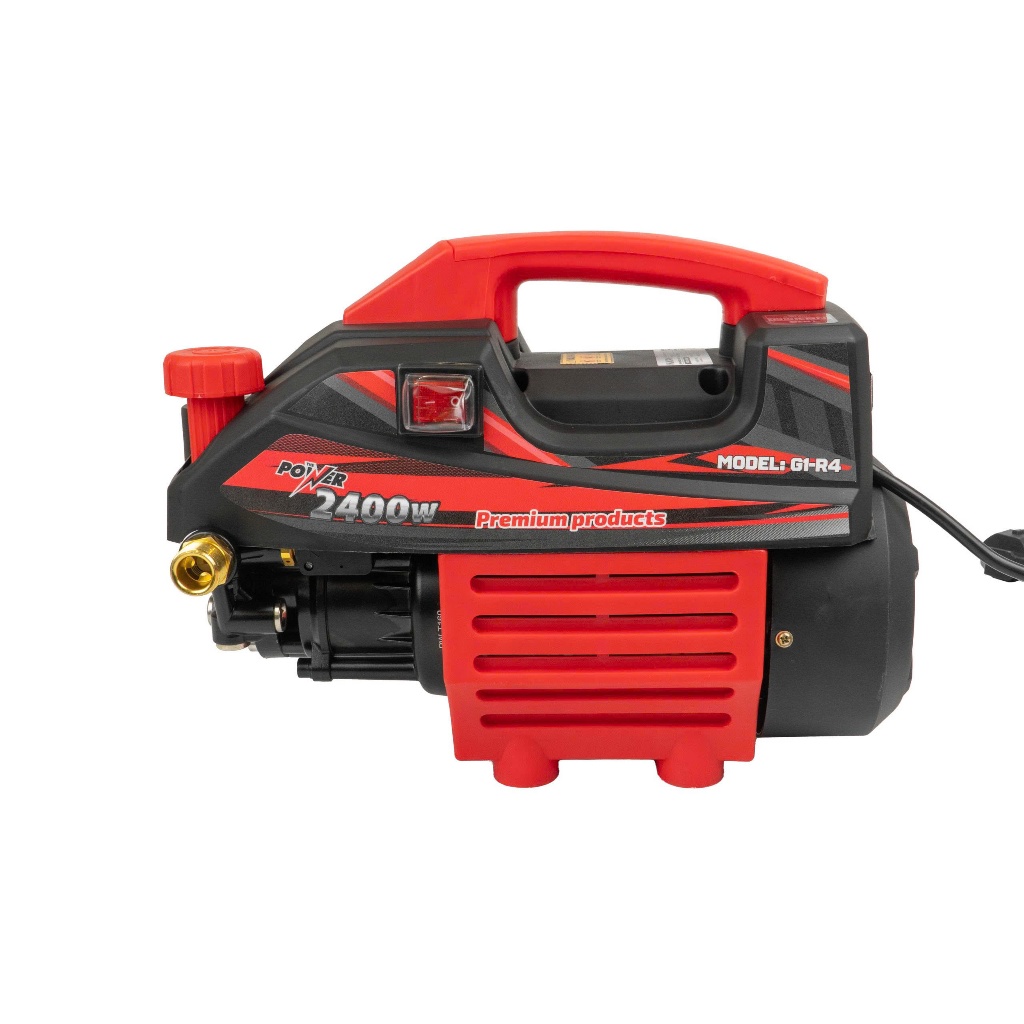 Máy rửa xe, sân vườn có chỉnh áp HUKAN G1-R4, Công suất cao 2400w - 150bar - Dây cao áp 12 mét