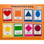 Bộ 8 thẻ học ép plastic chủ đề hình dạng flashcard shapes size A5 giáo cụ dạy học tiếng anh