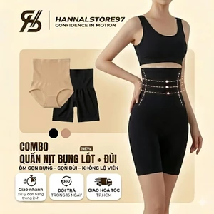 COMBO 2 quần Gen nịt bụng bigsize (S-6XL) Quần Gen Nịt Bụng Mặc Váy- Quần Gen Bụng Định Hình Eo Thon Mông Đùi Latex-CB01