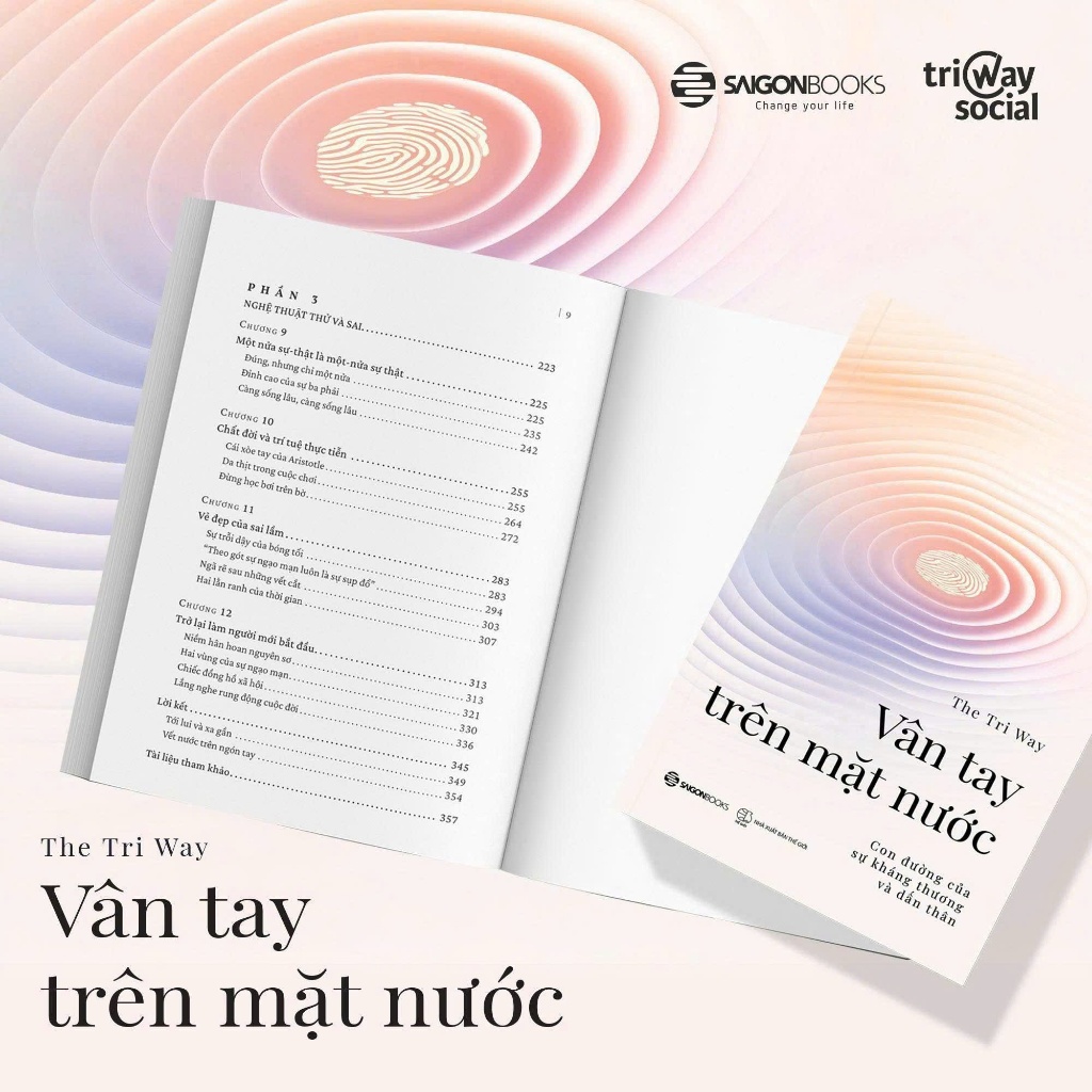 Combo Sách Tìm Hiểu Bên Trong Nội Tâm : Vân Tay Trên Mặt Nước và Trong Đầu Có Giấu Con Voi