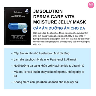 Combo 10 mặt nạ JM Solution Derma Care Vita Jelly Mask dưỡng trắng, làm sáng da và mờ thâm (30ml x10)