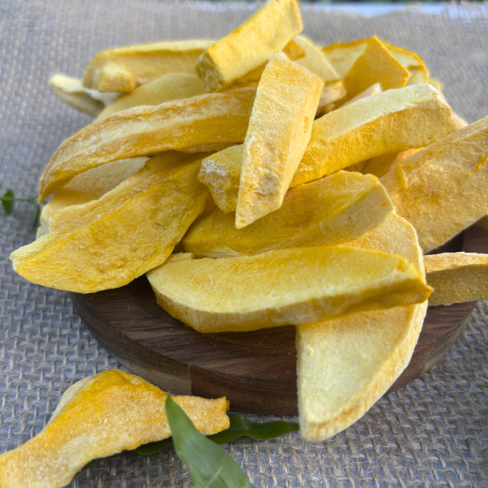 Xoài Sấy Giòn Không Đường 100g | Công Nghệ Sấy Thăng Hoa, Không Chiên Dầu, 100% Xoài Tự Nhiên - Bình Minh Farm