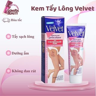 Kem Tẩy Lông Velvet Sensitive Kem Tẩy Lông Bod Velvet Tẩy Lông Nách Lông Chân Lông Tay Vùng Kín 100g - Skinora Beauty