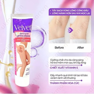 Kem Tẩy Lông Velvet Sensitive Kem Tẩy Lông Bod Velvet Tẩy Lông Nách Lông Chân Lông Tay Vùng Kín 100g - Skinora Beauty